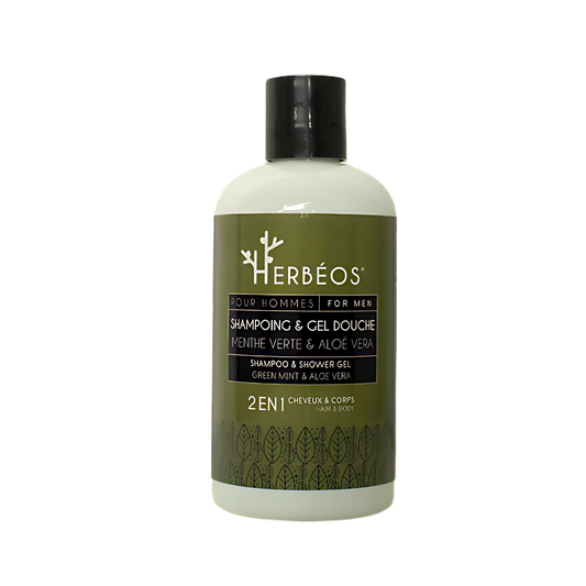 HERBÉOS – Aloe Vera 2 in 1 Shower Gel Shampoo for men  250 ML
