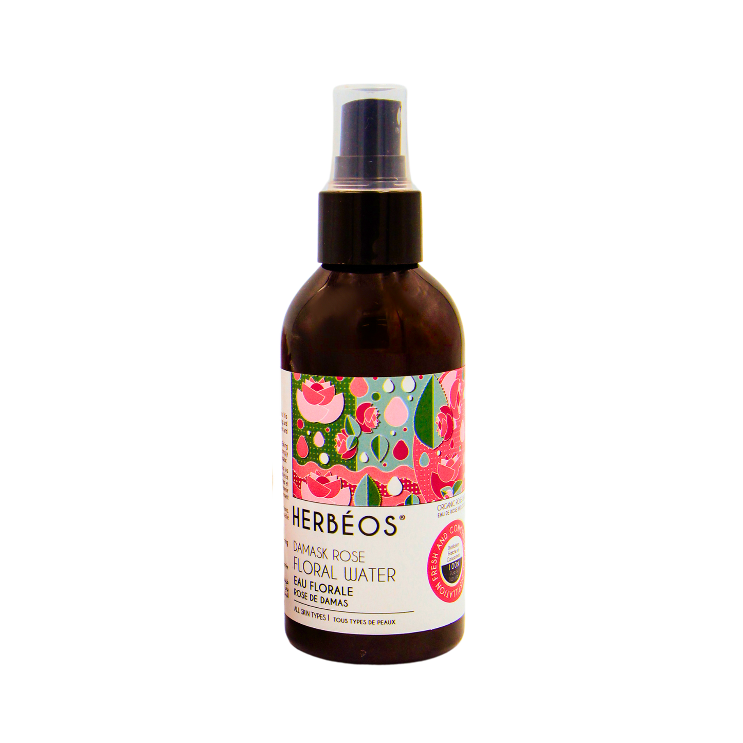 HERBÉOS – Damask Rose floral water 150 ML